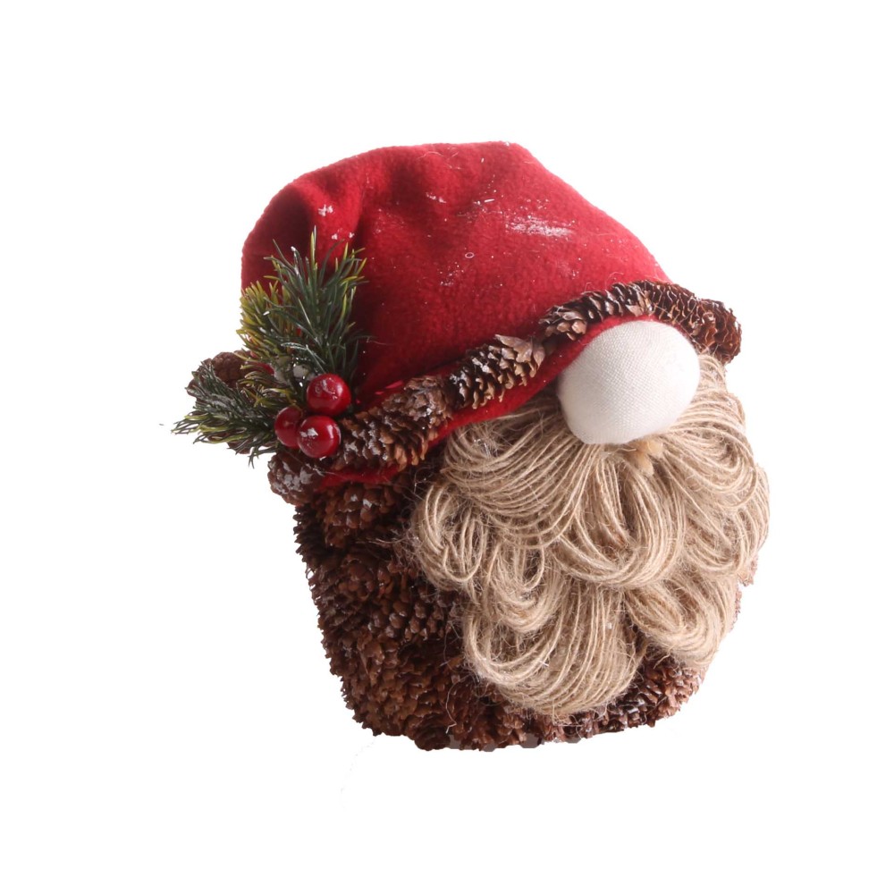 Pai Natal Pinha Castanho 24CM