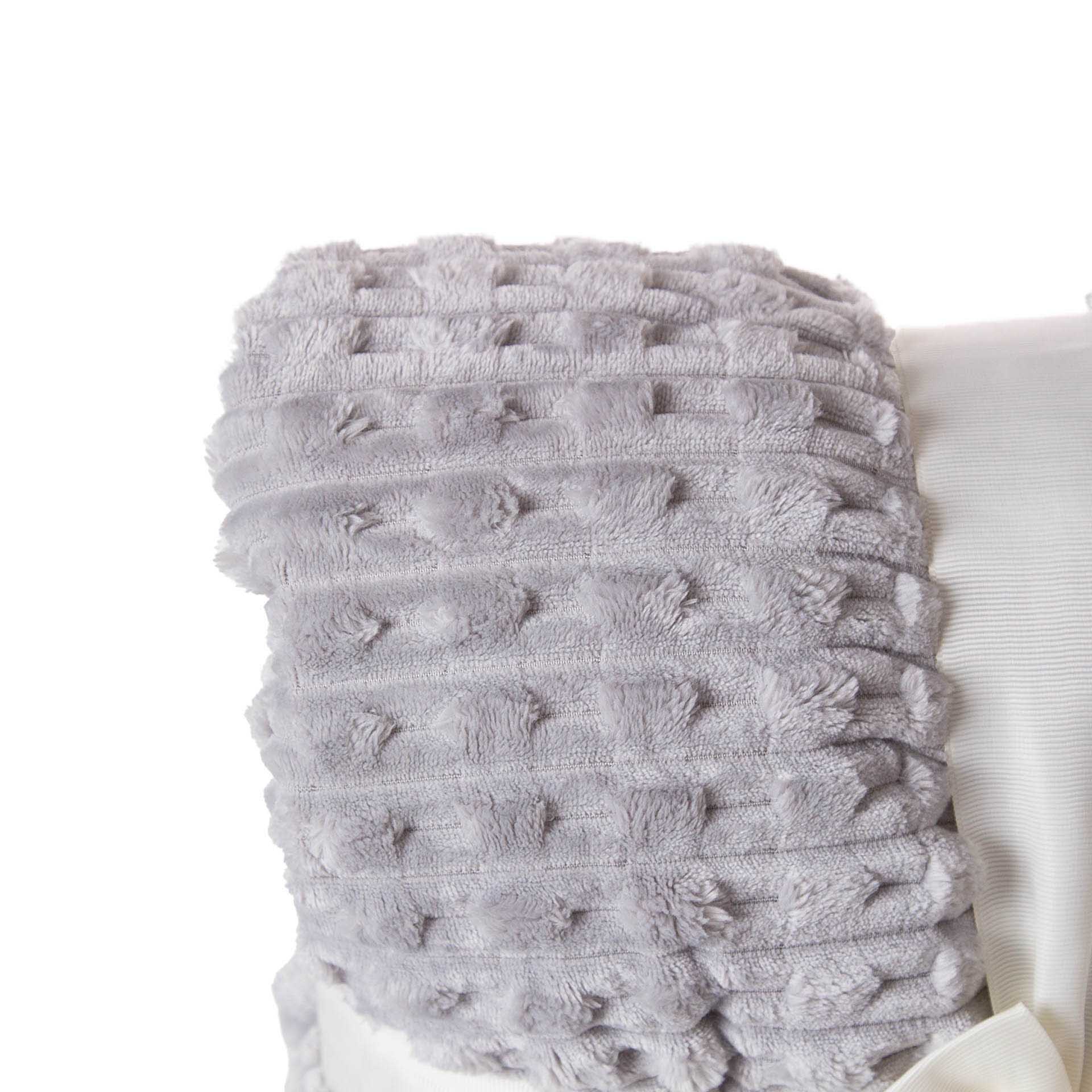 Manta Jacquard Amo Tracejado Cinza Prata 130X160cm