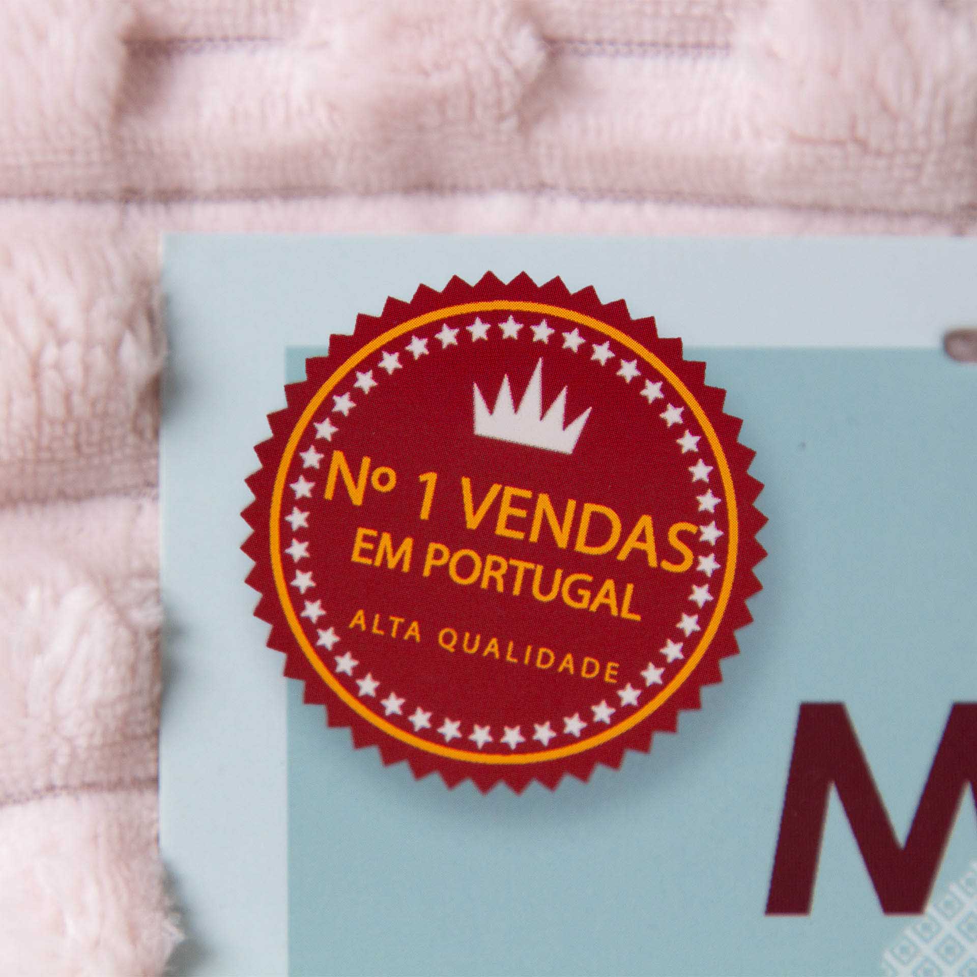 Manta Jacquard Amo Tracejado Rosa 130X160cm