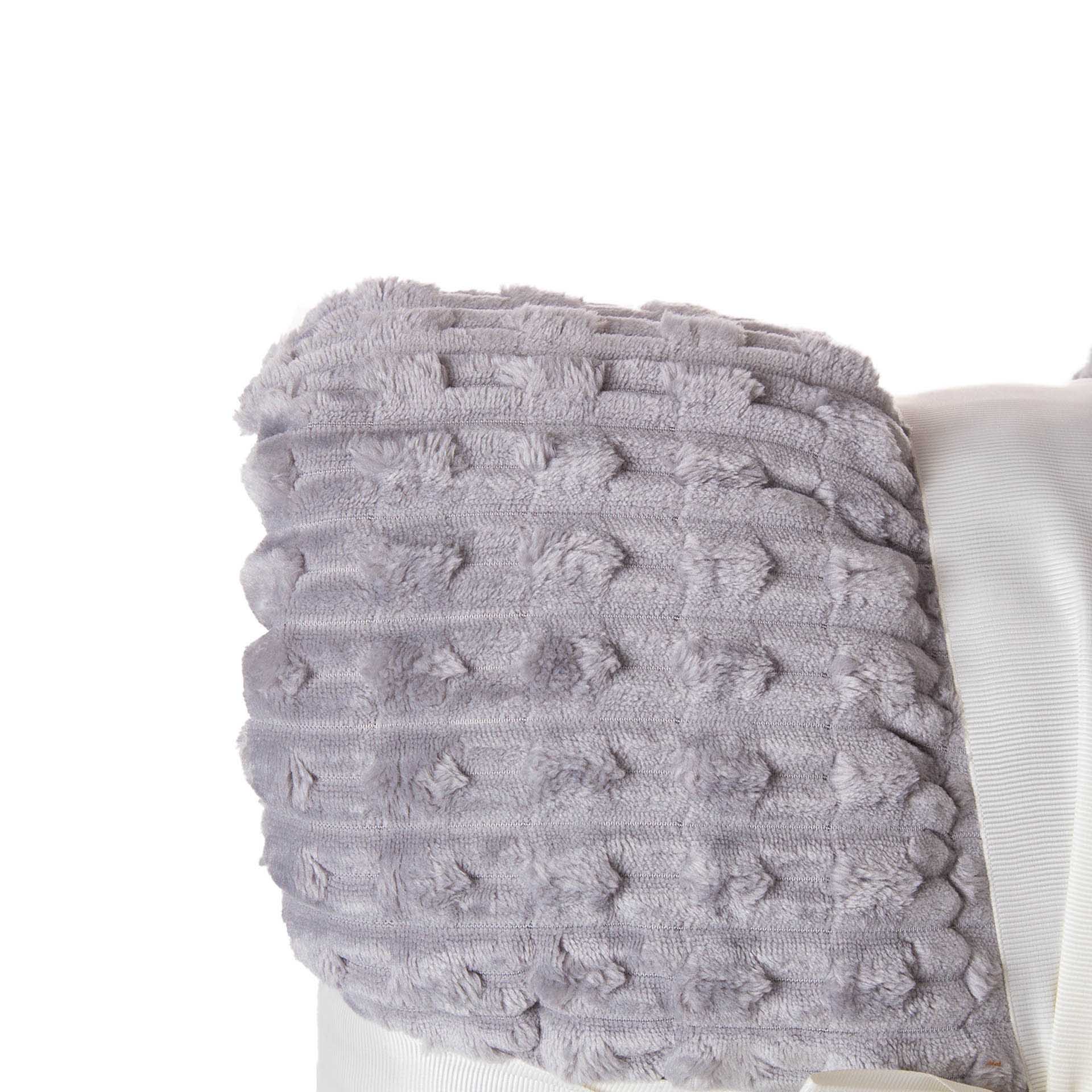 Manta Jacquard Amo Tracejado Cinza 130X160cm