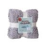 Manta Jacquard Amo Tracejado Cinza 130X160cm Manta Jacquard Amo Tracejado Cinza 130X160cm