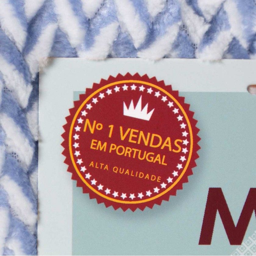 Manta Jacquard Amo Entranado Azul 130X160cm