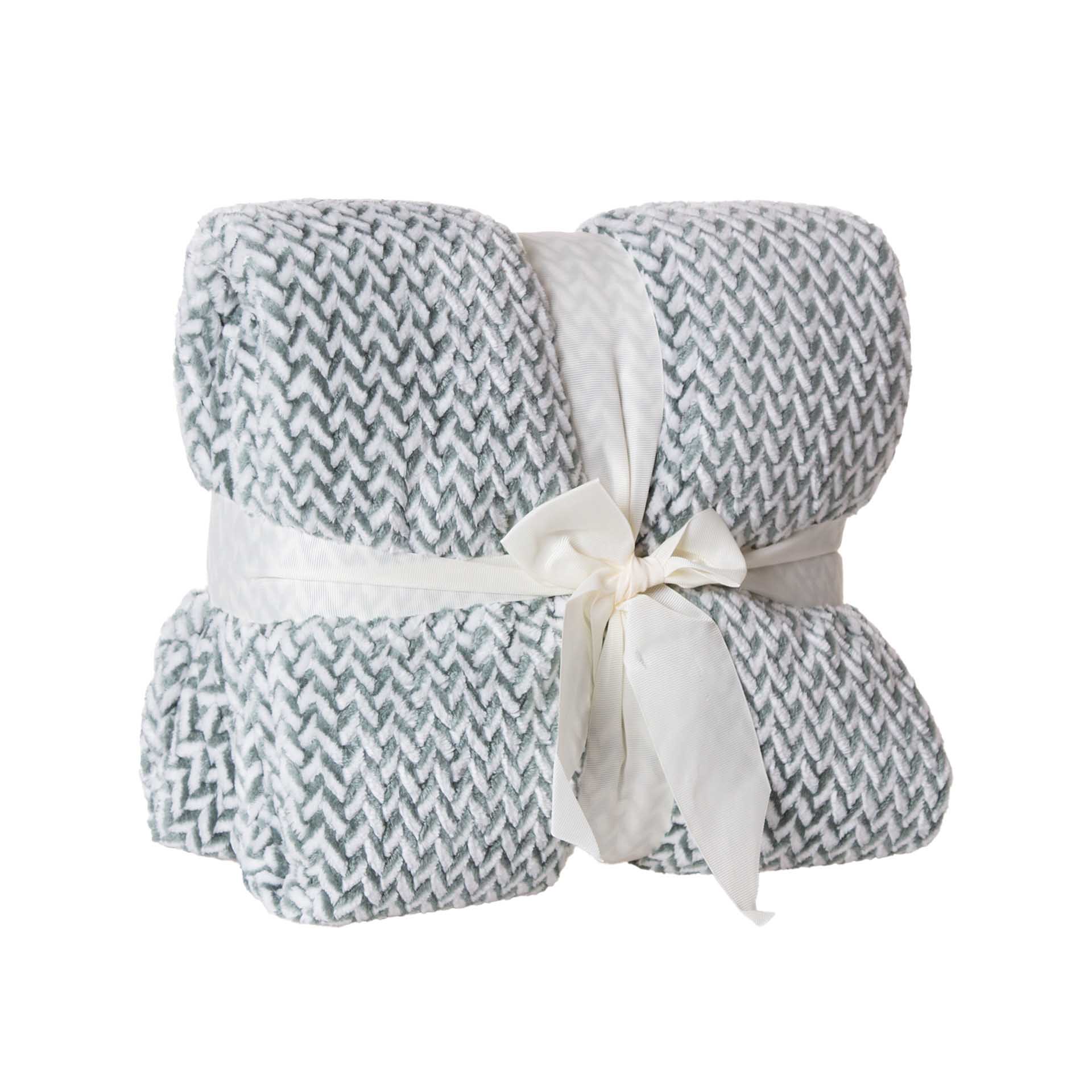 Manta Jacquard Amo Entrançado Verde 130X160cm