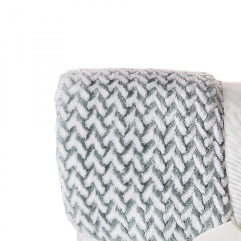 Manta Jacquard Amo Entranado Verde 130X160cm