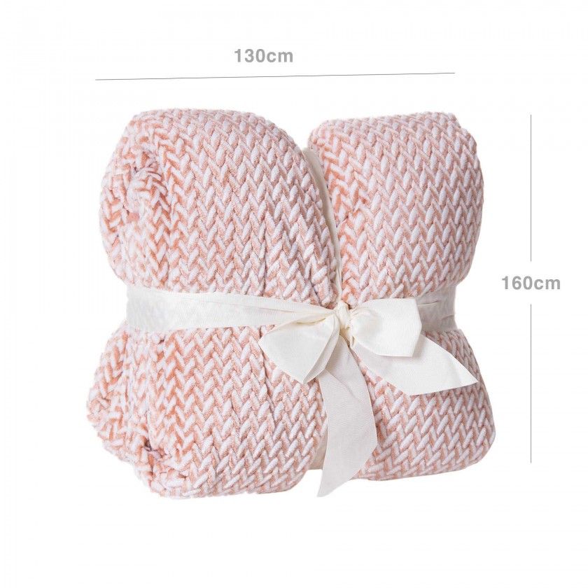 Manta Jacquard Amo Entranado Salmo 130X160cm