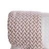 Manta Jacquard Amo Entrançado Taupe 130X160cm Manta Jacquard Amo Entrançado Taupe 130X160cm