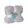 Manta Jacquard Amo Papinhos Cinza Claro 130X160cm Manta Jacquard Amo Papinhos Cinza Claro 130X160cm