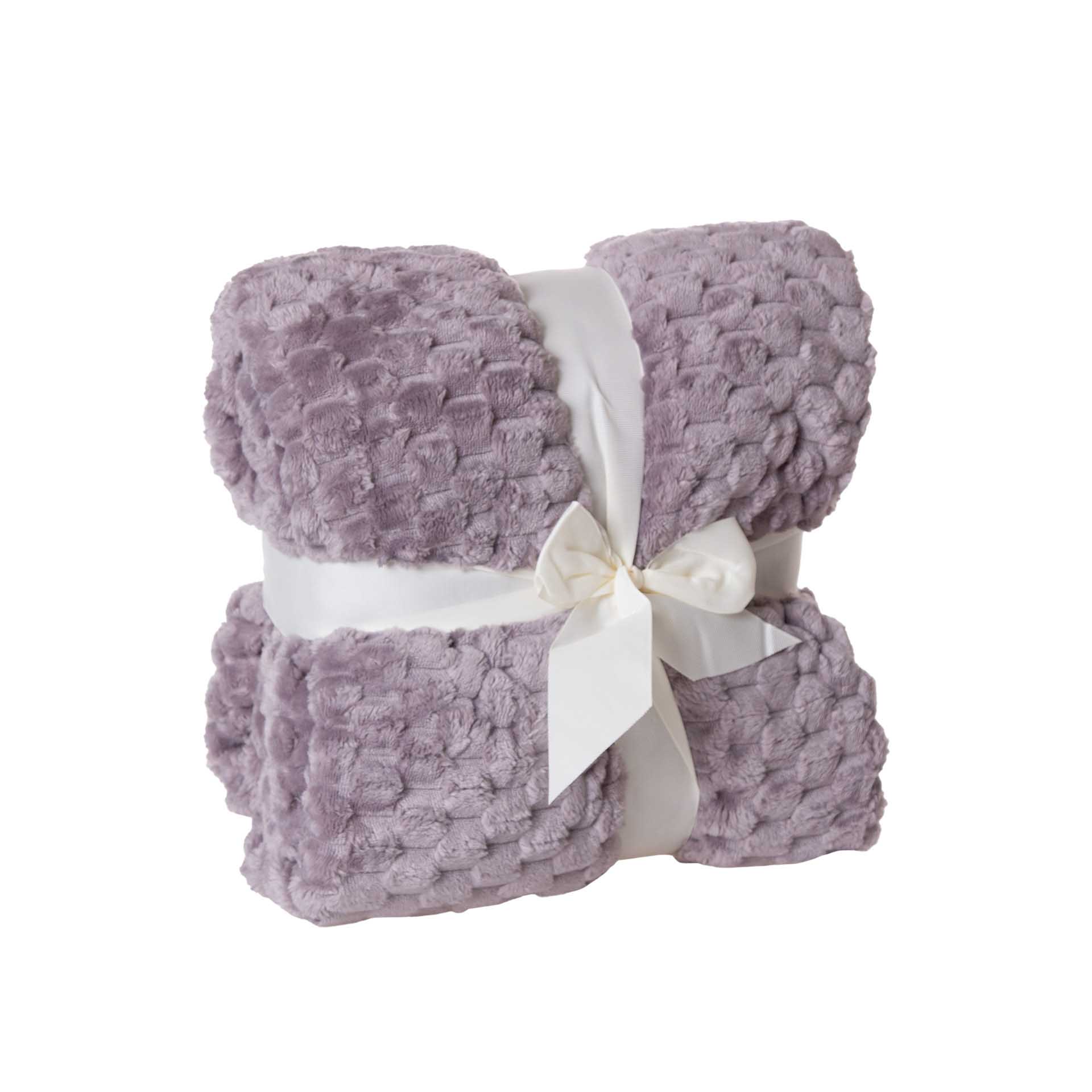 Manta Jacquard Amo Papinhos Cinza 130X160cm