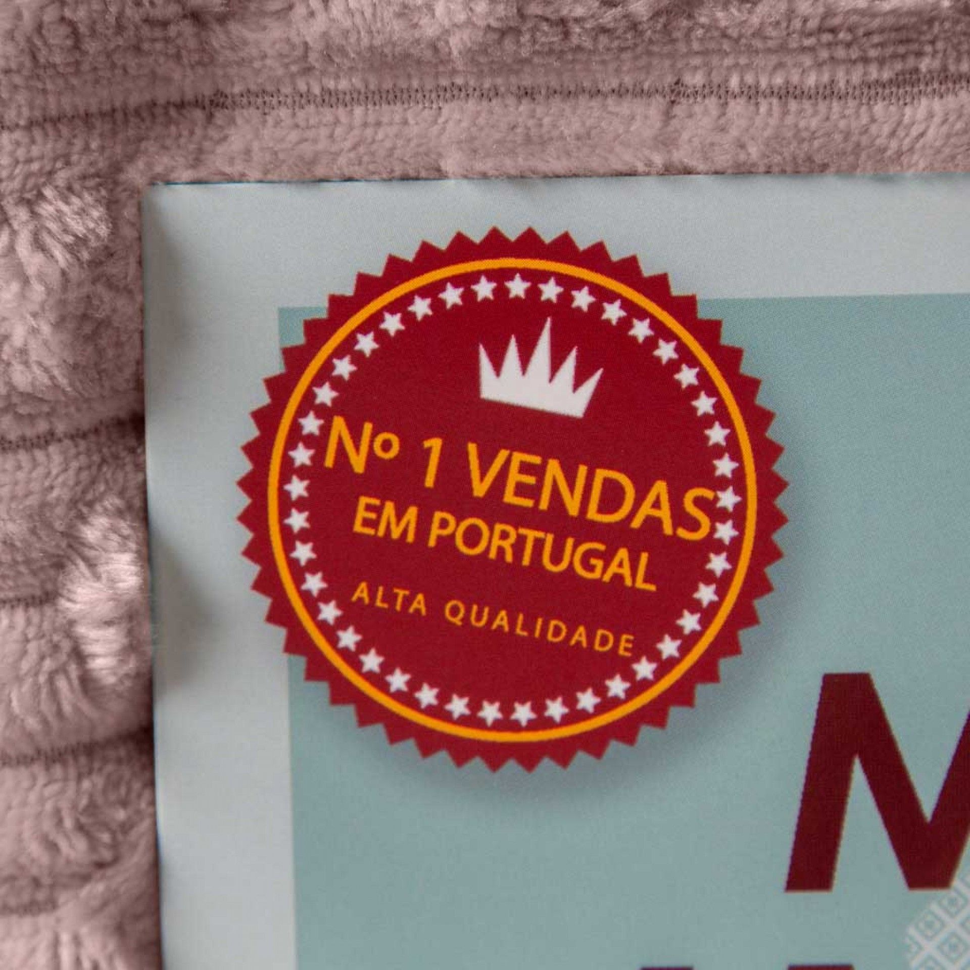 Manta Jacquard Amo Papinhos Bege 130X160cm