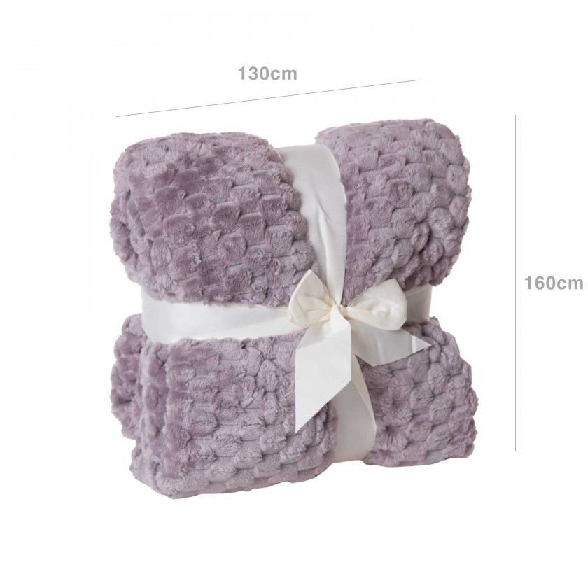 Manta Jacquard Amo Papinhos Cinza 130X160cm