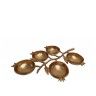 Centro Mesa Romãs Dourado 27X39CM Centro Mesa Romãs Dourado 27X39CM