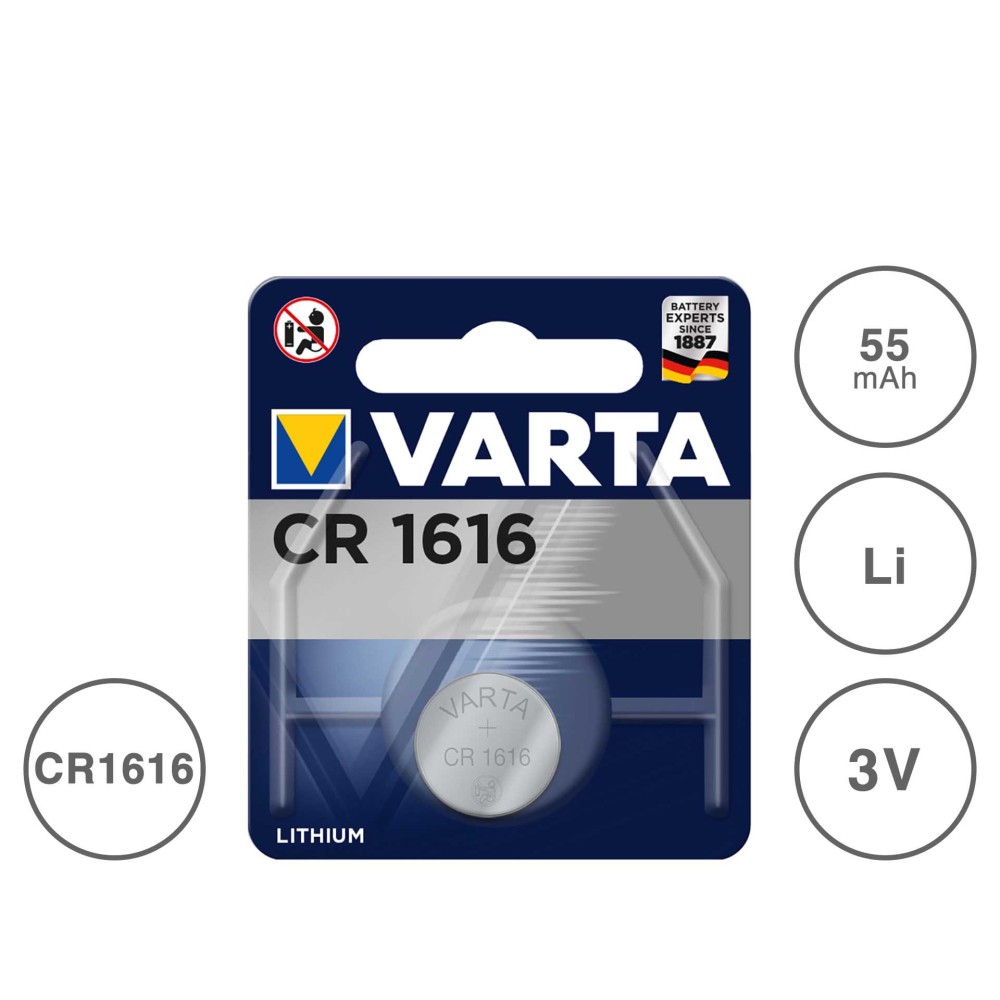Pilha Varta Bot�o CR1616