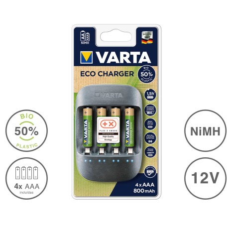 Carregador Eco para Pilhas AA + AAA - Image product