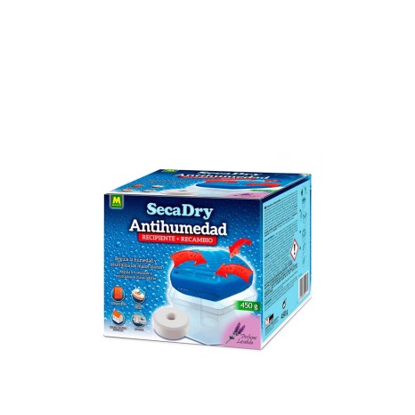 Desumidificador Secadry Disco + Recarga Lavanda 450gr - Image product