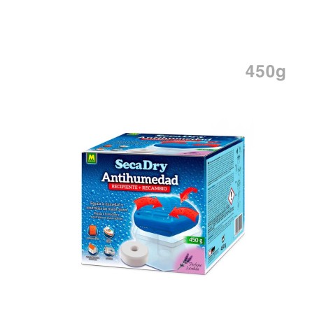 Desumidificador Secadry Disco + Recarga Lavanda 450gr - Image product