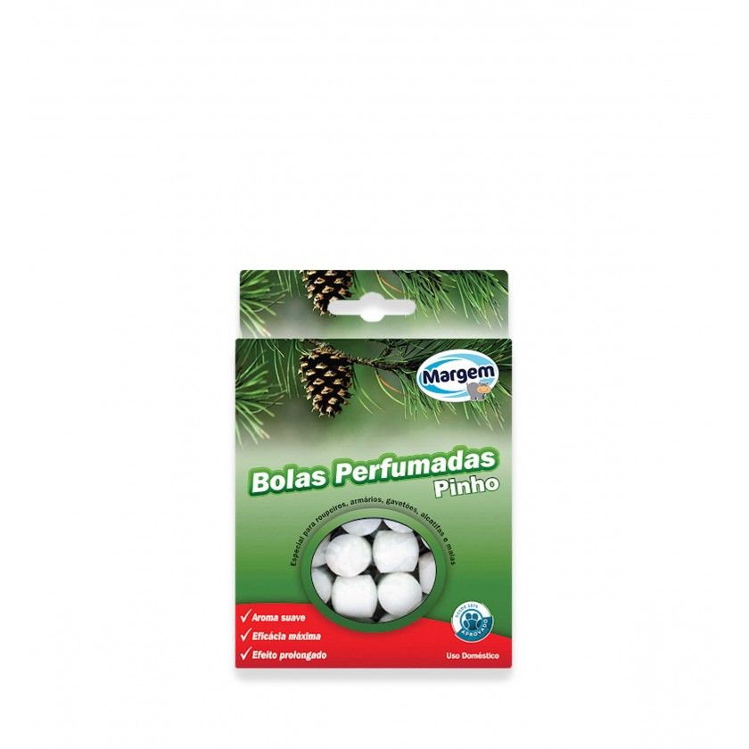 Bolas Naftalina Perfumada Margem 80gr
