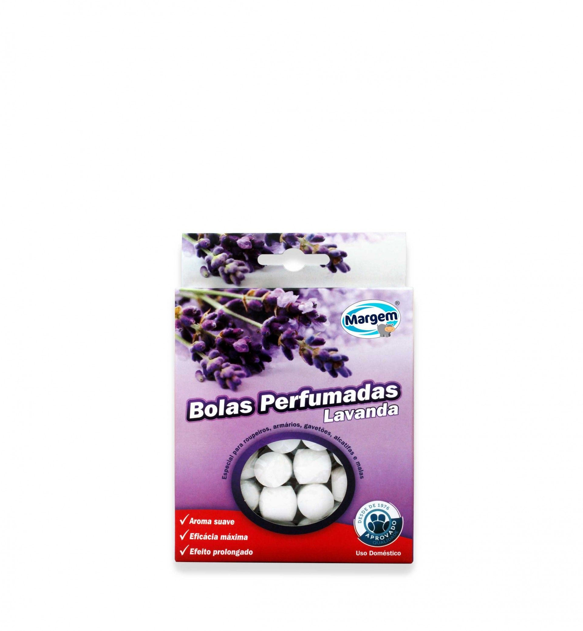 Bolas Naftalina Perfumada Margem Lavanda 80gr