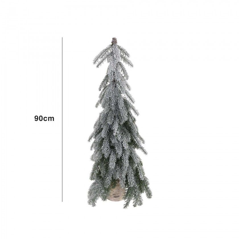 rvore Natal Verde Neve 90CM