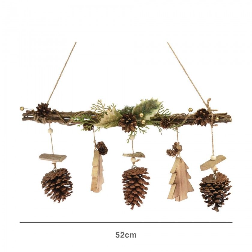 Decoração Porta Pinhas 52CM Decoração Porta Pinhas 52CM