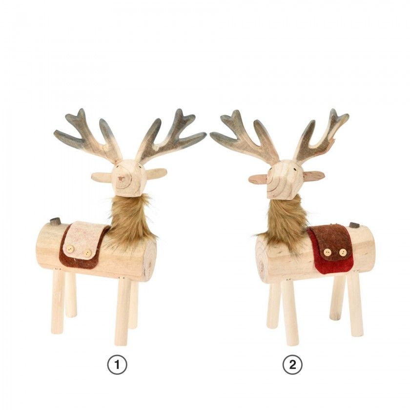 Figura Rena Madeira 24X24X48CM Figura Rena Madeira 24X24X48CM