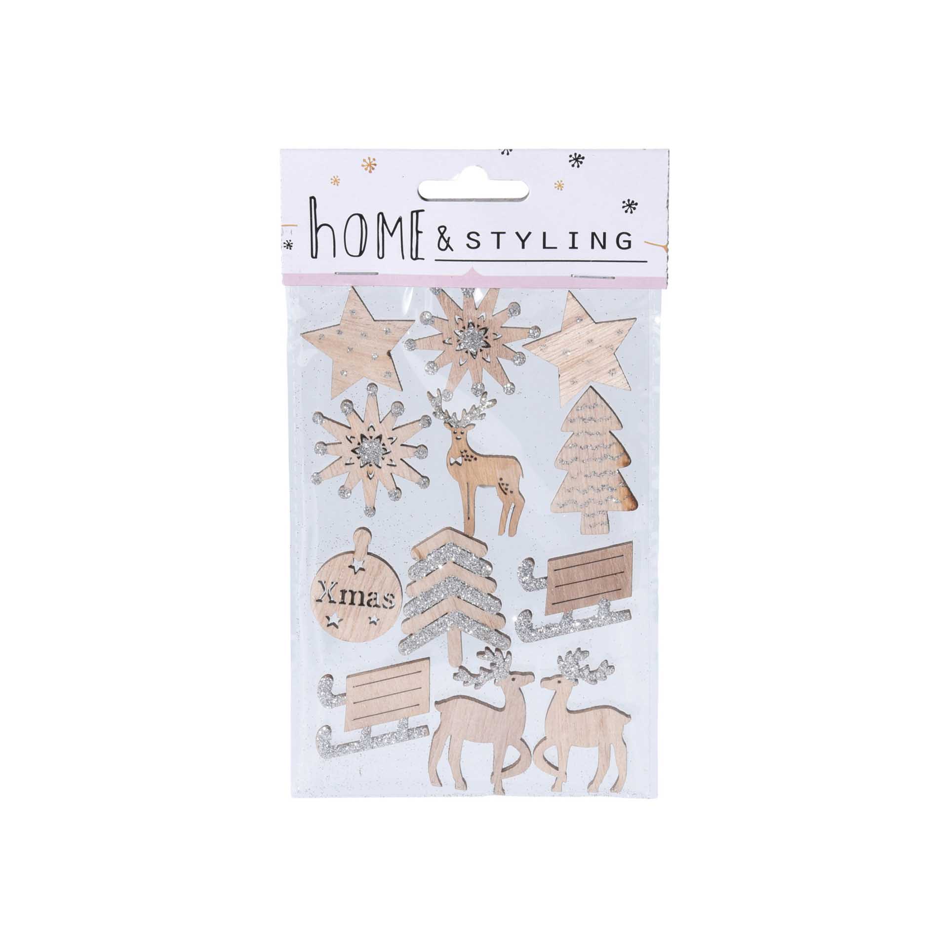 Figuras Autocolantes Natal Pack 12
