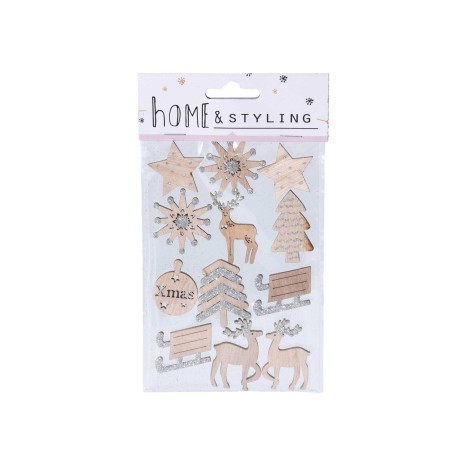 Figuras Autocolantes Natal Pack 12 - Image product