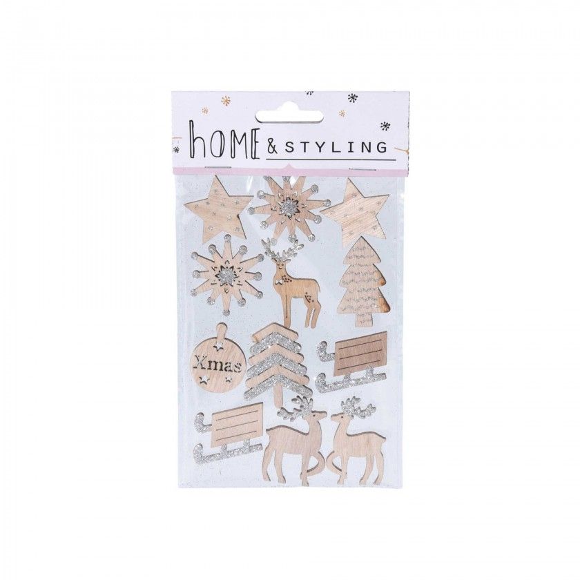 Figuras Autocolantes Natal Pack 12 Figuras Autocolantes Natal Pack 12