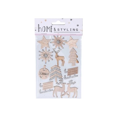 Figuras Autocolantes Natal Pack 12