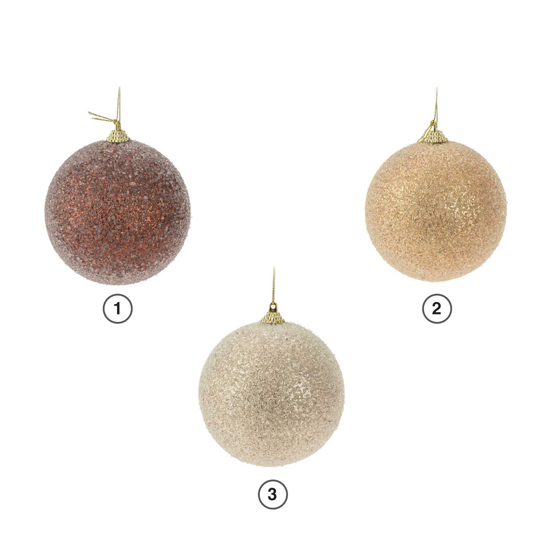 Bola Natal Missangas 10CM