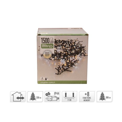 Grinalda 1500 Leds Luz Quente e Fria 30M - Image product