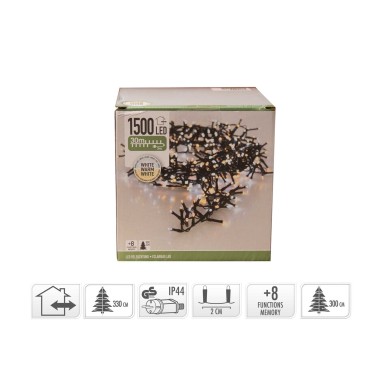 Grinalda 1500 Leds Luz Quente e Fria 30M