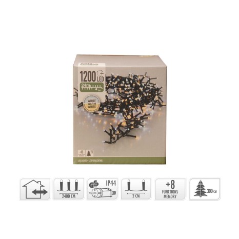 Grinalda 1200 Leds Luz Quente e Fria 24M - Image product