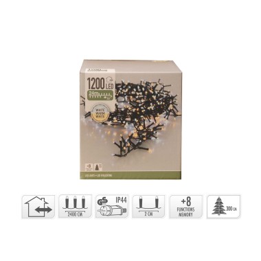 Grinalda 1200 Leds Luz Quente e Fria 24M