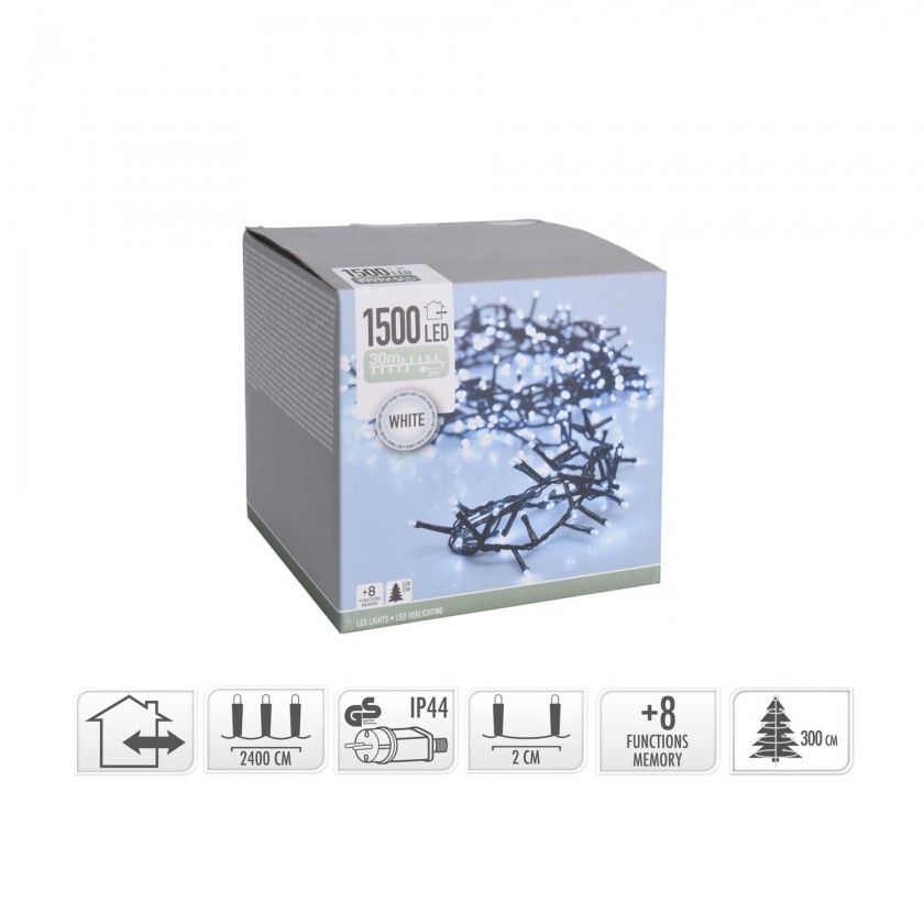 Grinalda 1500 Leds Luz Fria 30M