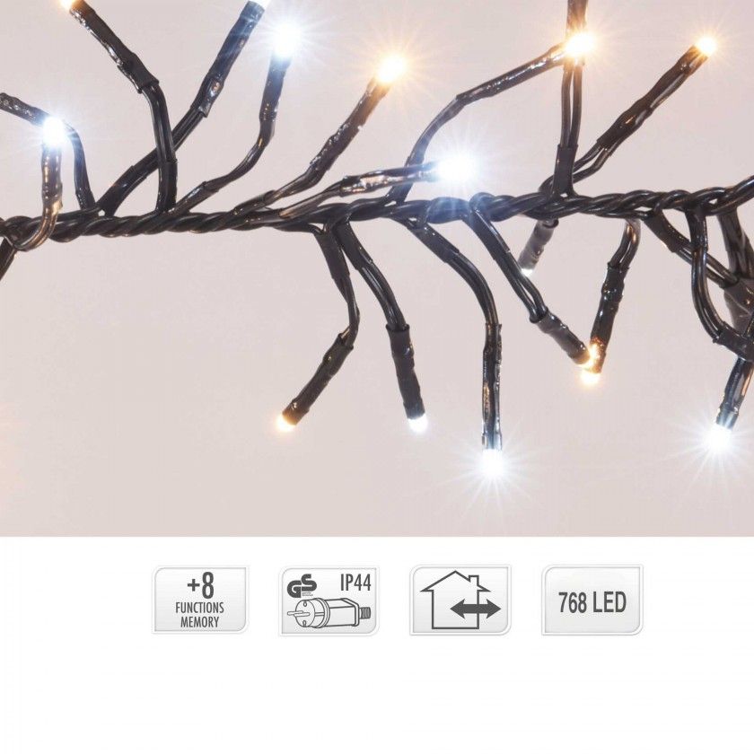 Grinalda 768 Leds Luz Quente e Fria 5.5M
