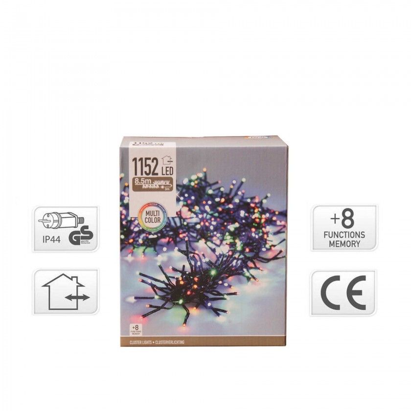Grinalda 1152 Leds Luz Multicor 8.5M