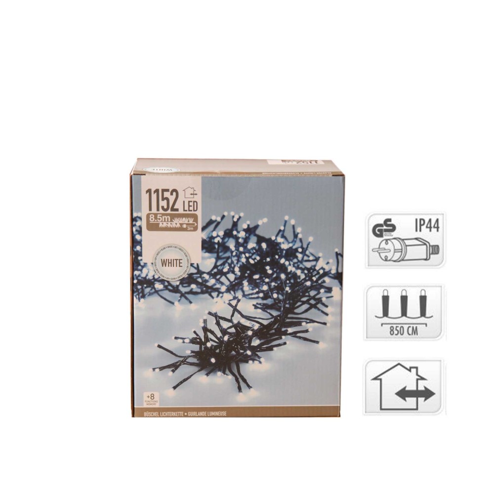 Grinalda 1152 Leds Luz Fria 8.5M