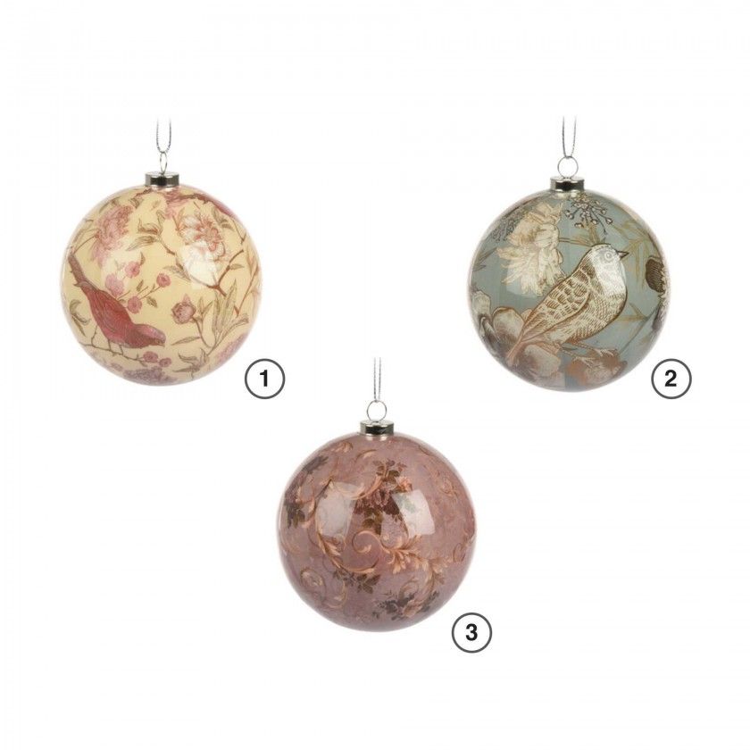 Bola Natal Bird 8CM Bola Natal Bird 8CM