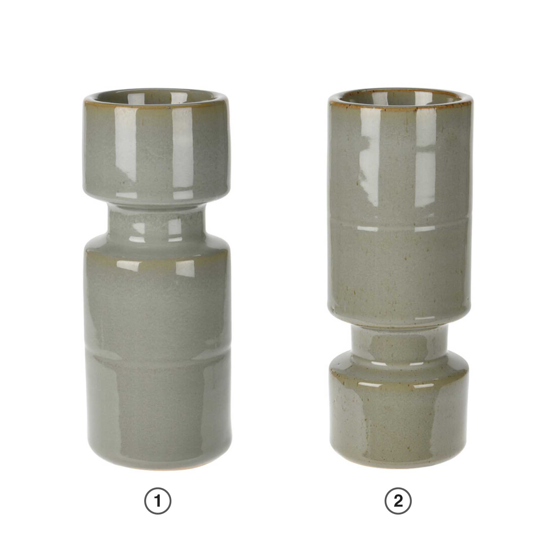 Castiçal Cinza 21CM