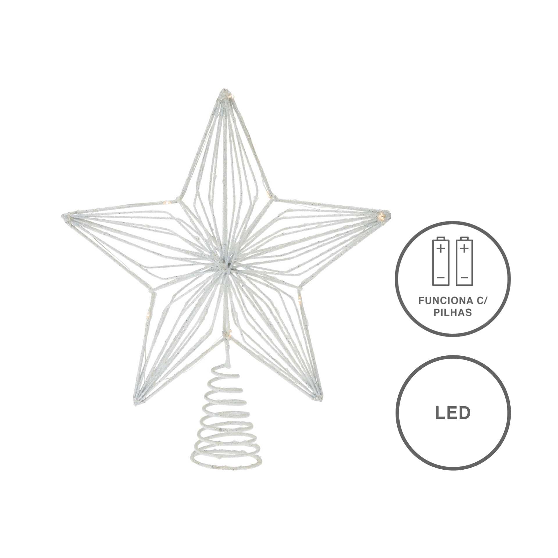 Estrela Natal Led Luz Quente