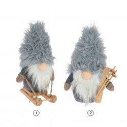 Figura Gnomo Led Cinza 21CM