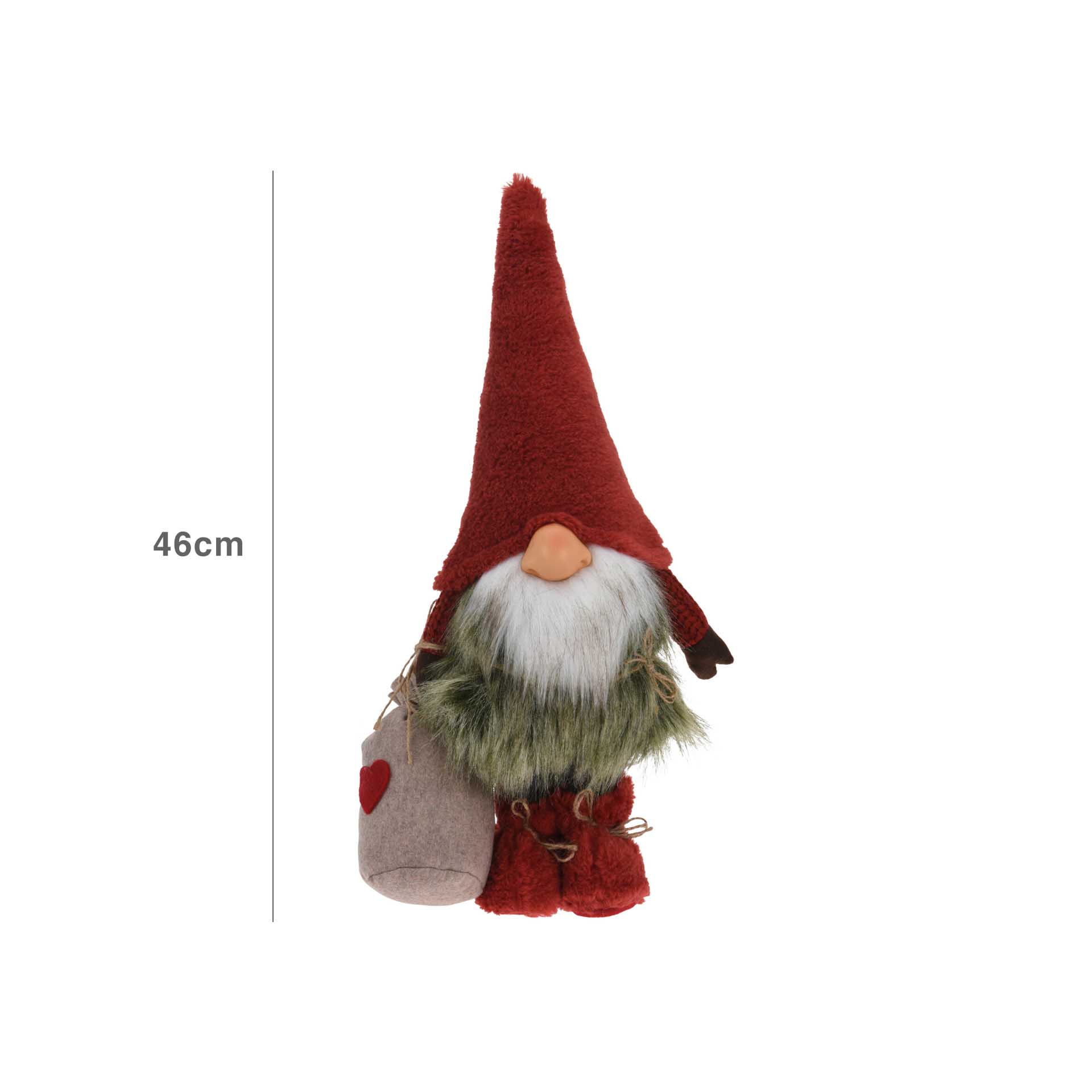 Figura Gnomo Vermelho 23X13X46CM
