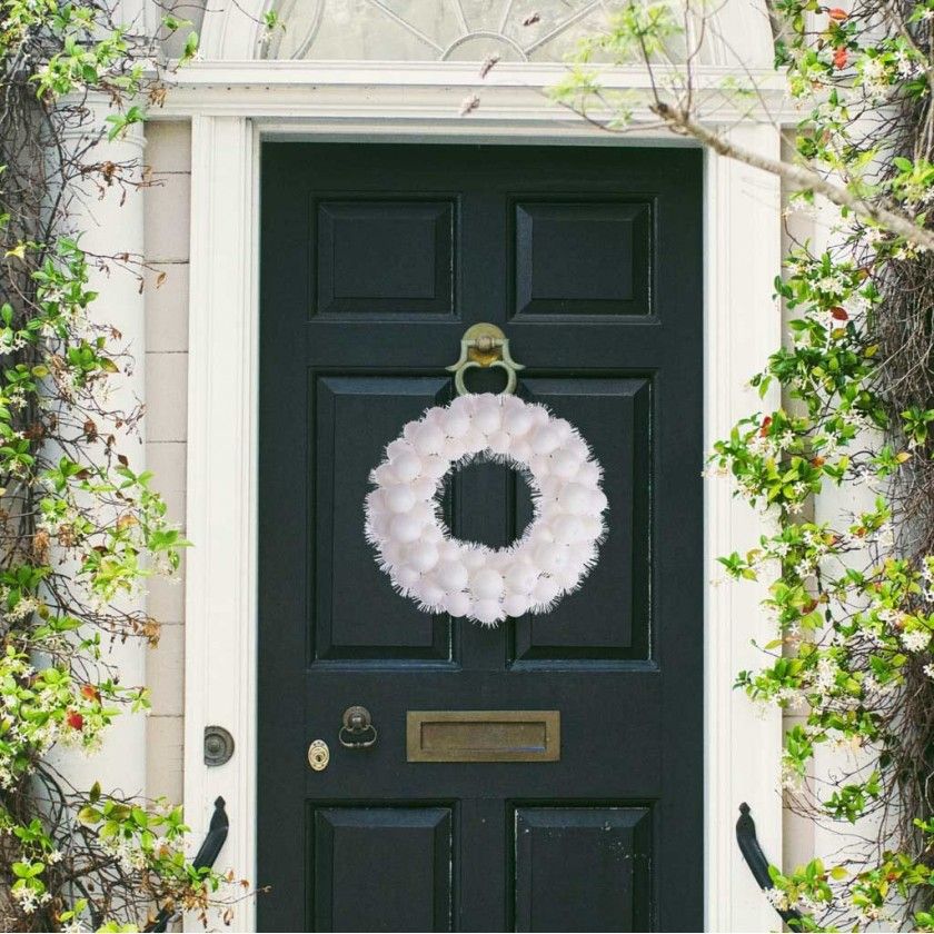 Coroa Natal Branca 39CM