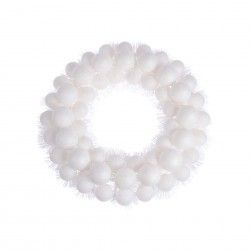 Coroa Natal Branca 39CM