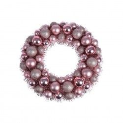 Coroa Natal Rosa 39CM