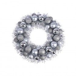 Coroa Natal Prateada 39CM