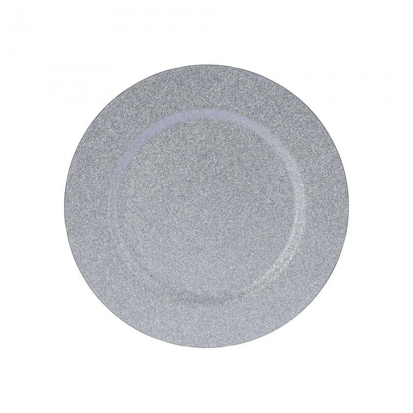 Prato Marcador Prateado 33CM Prato Marcador Prateado 33CM