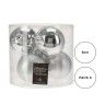 Bola Natal Prateada 8CM Pack 6 Bola Natal Prateada 8CM Pack 6