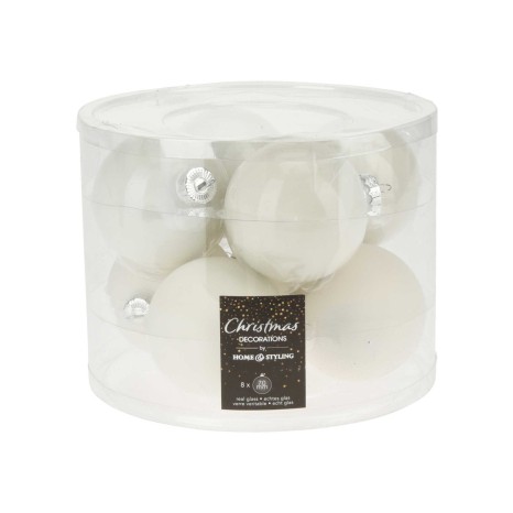 Bola Natal Branca 7CM Pack 8 - Image product