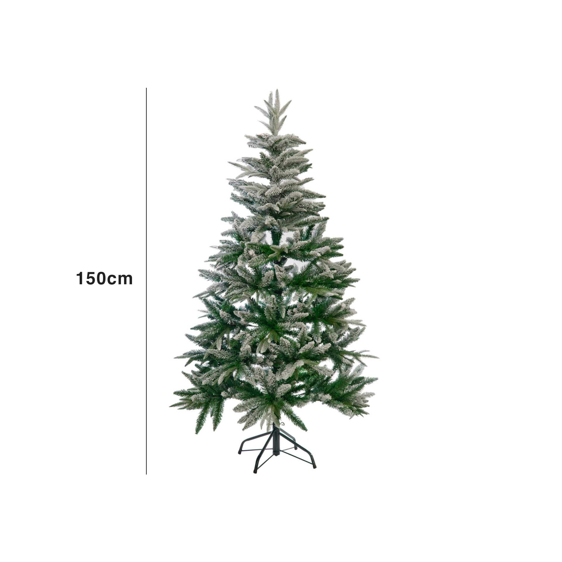 Árvore Natal Verde Com Neve 150CM